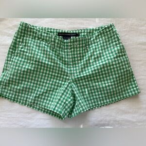 Ralph Lauren Women's Green Checkered Shorts
